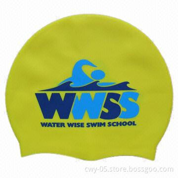 Silicone Swimming Caps, Available in Various Colors